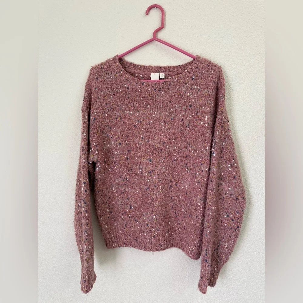 Adyson Parker Pink Funfetti Pullover Sweater Women’s Size Medium